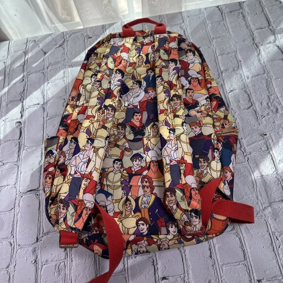 Disney Store Oh My Disney Hero Prince Backpack Bag Flynn Beast Eric Phillip - Picture 4 of 16